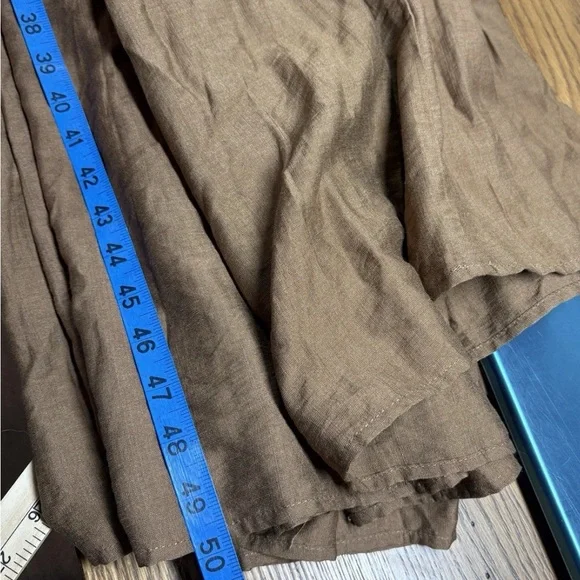 Alter'd StateDress  Womens Large Mocha‎ Sleeveless Tiered Cami Maxi Beach Boho - Picture 6 of 10